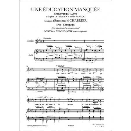 LORSQUE LE CIEL SE COUVRE AINSI (UNE ÉDUCATION MANQUÉE)