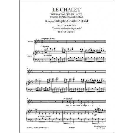 DANS CE MODESTE ET SIMPLE ASILE (LE CHALET)