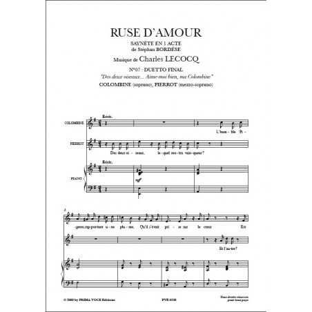 DES DEUX OISEAUX... AIME-MOI BIEN, MA COLOMBINE