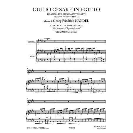 DA TEMPESTE IL LEGNO INFRANTO (GIULIO CESARE IN EGITTO)