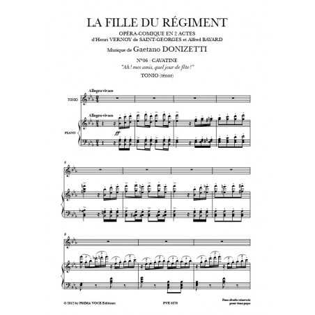 AH ! MES AMIS, QUEL JOUR DE FÊTE ! (LA FIGLIA DEL REGGIMENTO)