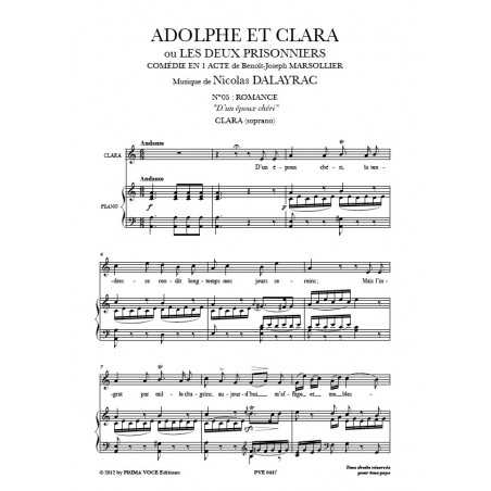 D'UN ÉPOUX CHÉRI (ADOLPHE ET CLARA OU LES DEUX PRISONNIERS)