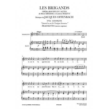QUAND TU ME FIS L’INSIGNE HONNEUR (LES BRIGANDS)