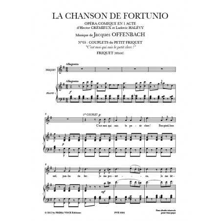 C’EST MOI QUI SUIS LE PETIT CLERC ! (LA CHANSON DE FORTUNIO)