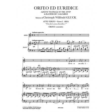 CHE FARÒ SENZA EURIDICE ?