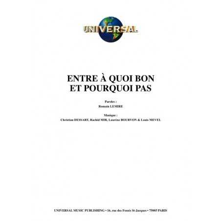 ENTRE À QUOI BON ET POURQUOI PAS