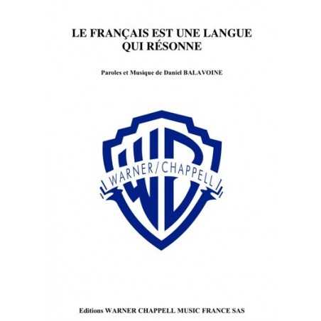 LE FRANCAIS EST UNE LANGUE QUI RÉSONNE
