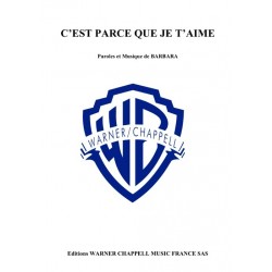 PARCE QUE JE T'AIME