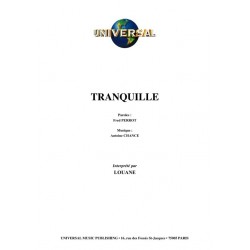 Sheet music TRANQUILLE LOUANE pdf