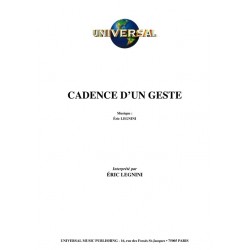 CADENCE D’UN GESTE