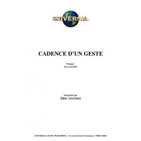 CADENCE D’UN GESTE