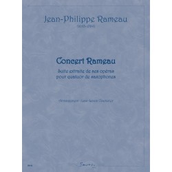 Partition CONCERT RAMEAU Jean-Philippe Rameau