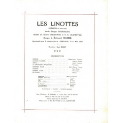 Songbook LES LINOTTES Georges Courteline