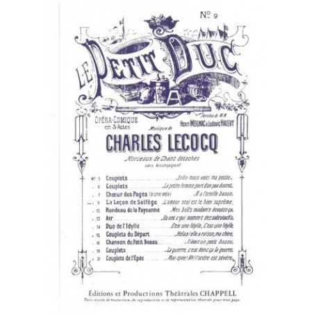 LA LEÇON DE SOLFÈGE (LE PETIT DUC)