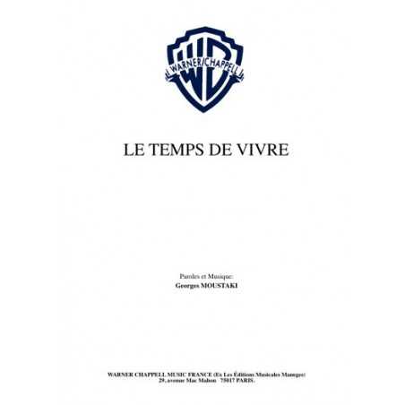 LE TEMPS DE VIVRE