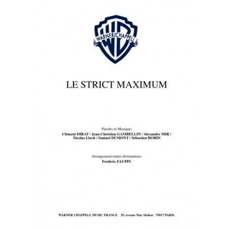 LE STRICT MAXIMUM