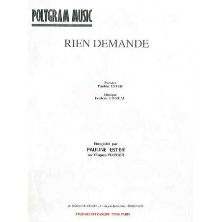 RIEN DEMANDE
