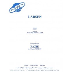 Sheet music LARSEN Zazie