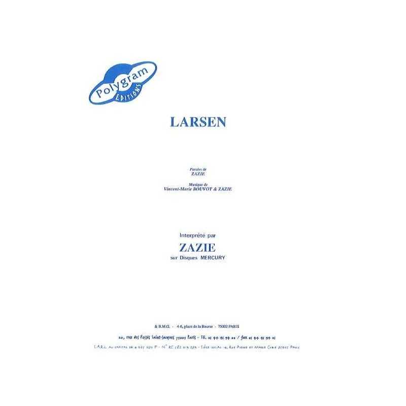 Sheet music LARSEN Zazie
