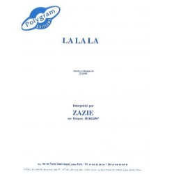Sheet music LA LA LA Zazie
