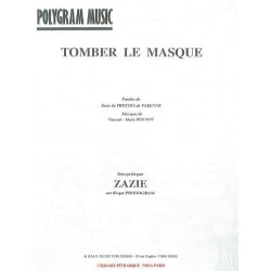 Sheet music TOMBER LE MASQUE Zazie