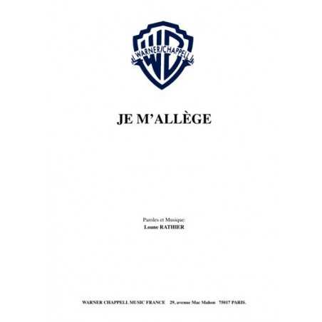 JE M'ALLÈGE