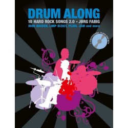 Songbook DRUM ALONG 10 HARD ROCK SONGS 2.0 (+CD)