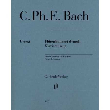 CPE BACH FLUTE CONTERTO IN D MINOR (PIANO REDUCTION)