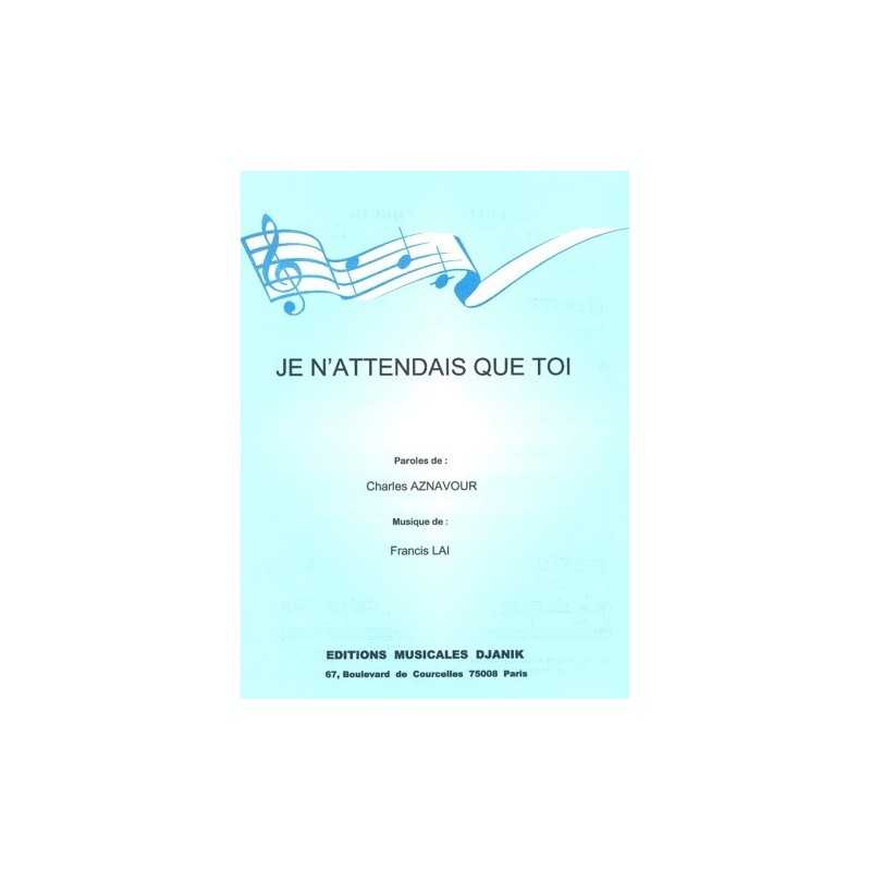 Sheet music JE N'ATTENDAIS QUE TOI Charles Aznavour & Mama Béa PDF