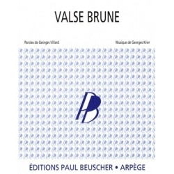 Sheet music VALSE BRUNE Guy Beart pdf