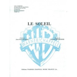 Sheet music LE SOLEIL Brigitte BARDOT
