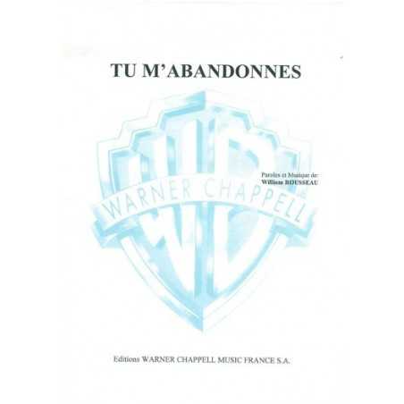 TU M'ABANDONNES