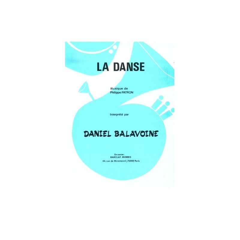 Sheet music LA DANSE Daniel BALAVOINE