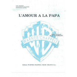 Sheet music L'AMOUR À LA PAPA Serge GAINSBOURG pdf