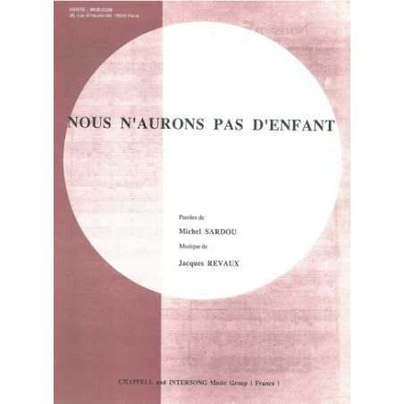 NOUS N'AURONS PAS D'ENFANT
