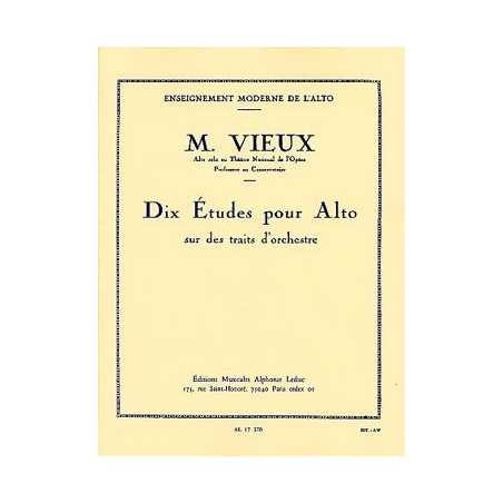 DIX ÉTUDES POUR ALTO SUR DES TRAITS D'ORCHESTRE