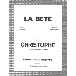 Partition LA BÊTE Christophe