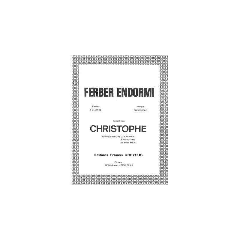 Partition FERBER ENDORMI Christophe