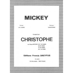 Partition MICKEY Christophe