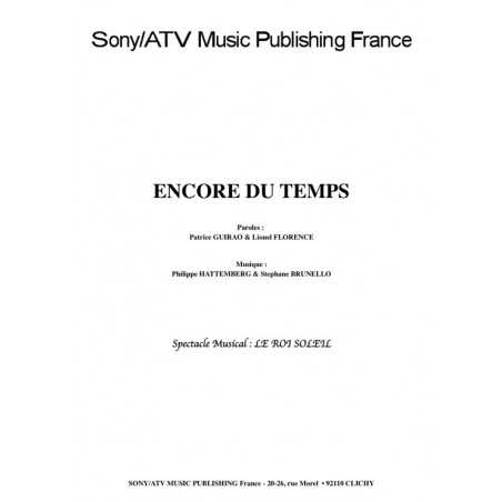 ENCORE DU TEMPS