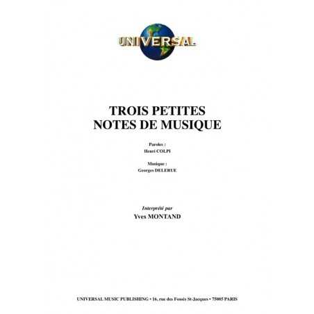 TROIS PETITES NOTES DE MUSIQUE