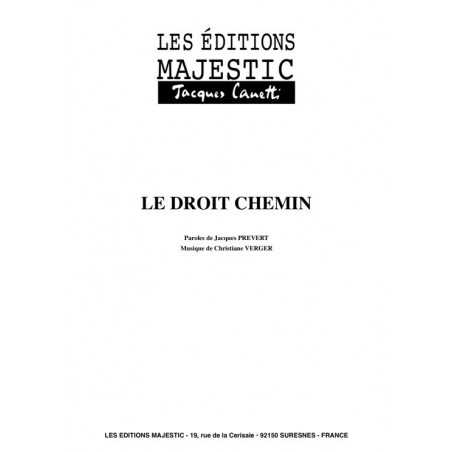 LE DROIT CHEMIN