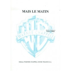sheet music MAIS LE MATIN Francis CABREL
