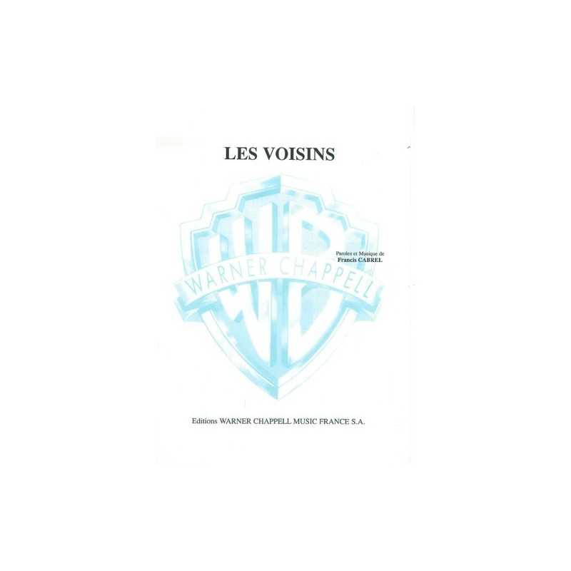 partition LES VOISINS Francis CABREL