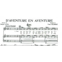 D'AVENTURE EN AVENTURE sheet music Serge LAMA