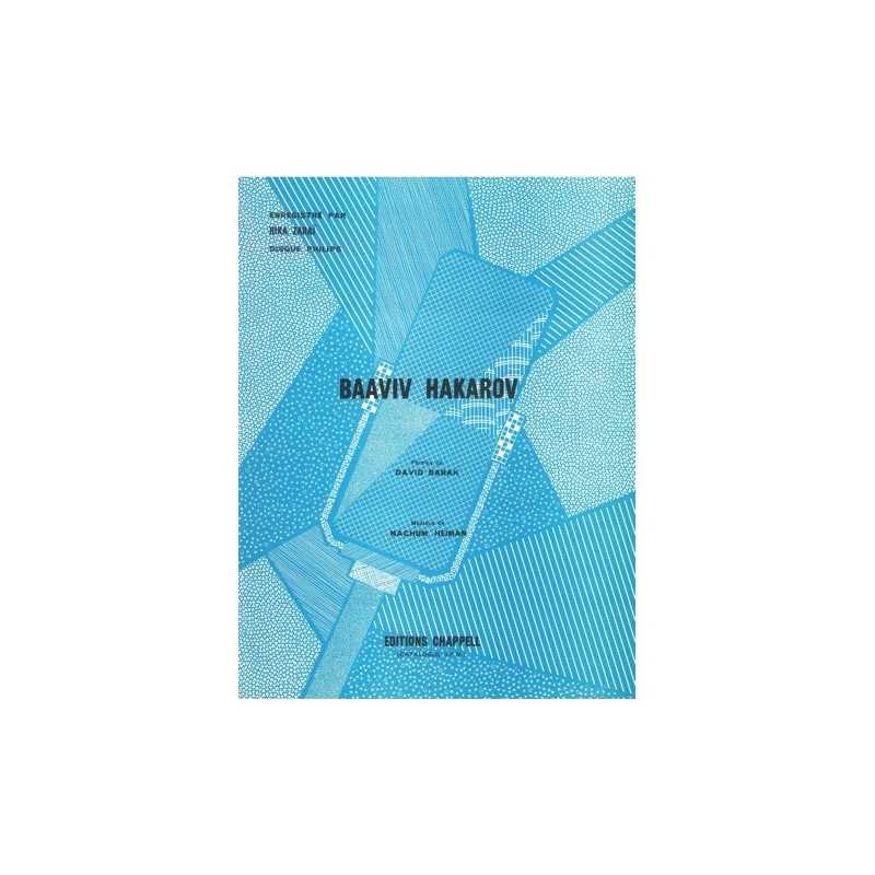 Sheet music BAAVIV HAKAROV Rika ZARAÏ PDF