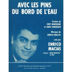 Partition AVEC LES PINS DU BORD DE L'EAU Enrico MACIAS