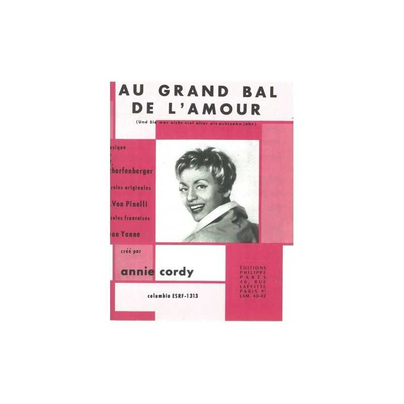Sheet music AU GRAND BAL DE L'AMOUR Annie CORDY pdf