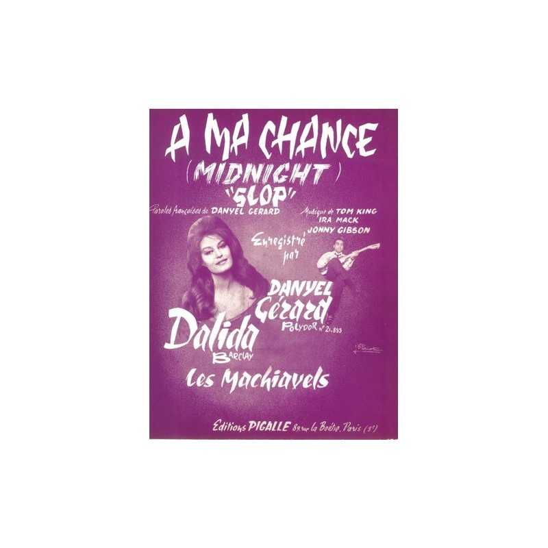 Sheet music À MA CHANCE (MIDNIGHT) DALIDA PDF