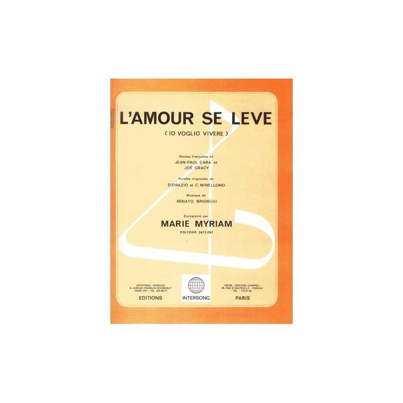 Sheet music L'AMOUR SE LÈVE Marie MYRIAM pdf